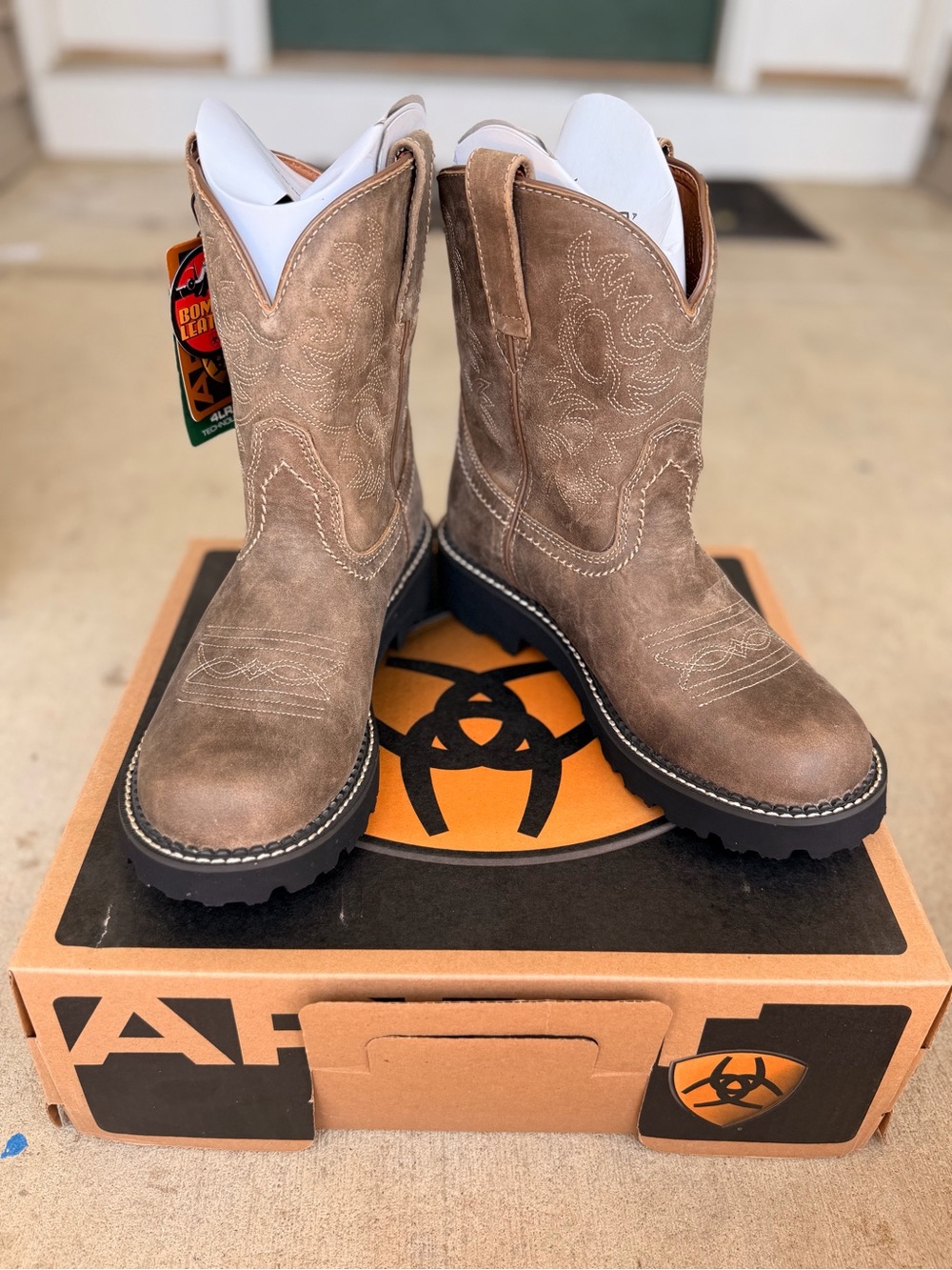 Ariat Fatbaby Brown Bomber Western Boots Women’s Size 9